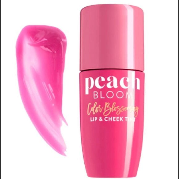 HP🥰Too Faced Peach Bloom Lip & Cheek Stain Strawberry Glow(pink raspberry) - Picture 2 of 4